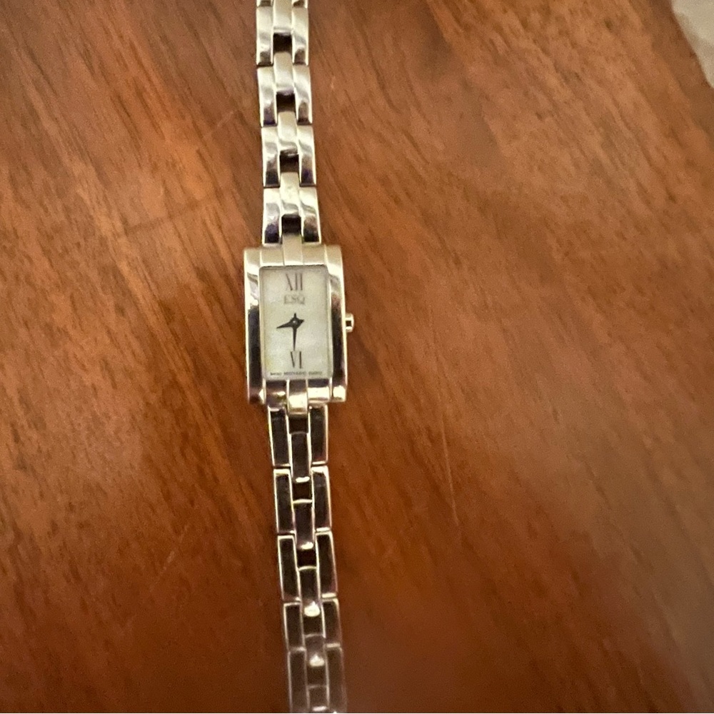 Movado Swiss Quartz Water Resistant Watch…Mother Of Pearl Face
